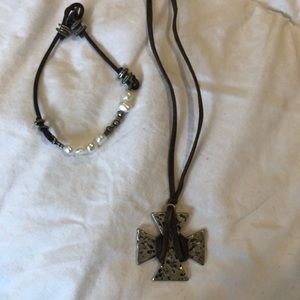 Necklace and bracelet combo